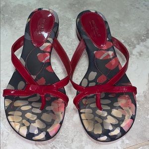 Red Sandals size 7.5. Michelle D.